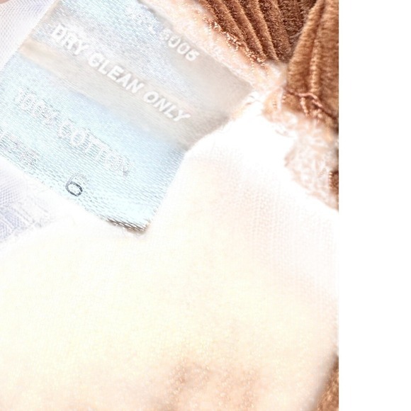 Vintage 80s Corduroy Blazer Jacket Skirt Suit Set Women's Warm Brown Two Piece‎ - Picture 12 of 12